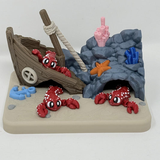 Sunken Ship Cove With Lobsters