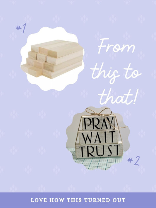 DIY Wooden Block Decor