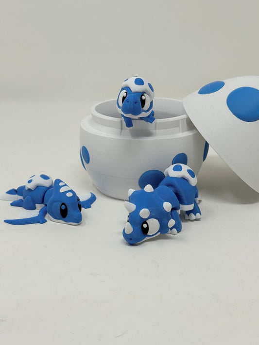 Dinosaur Egg With Three Baby Dinos