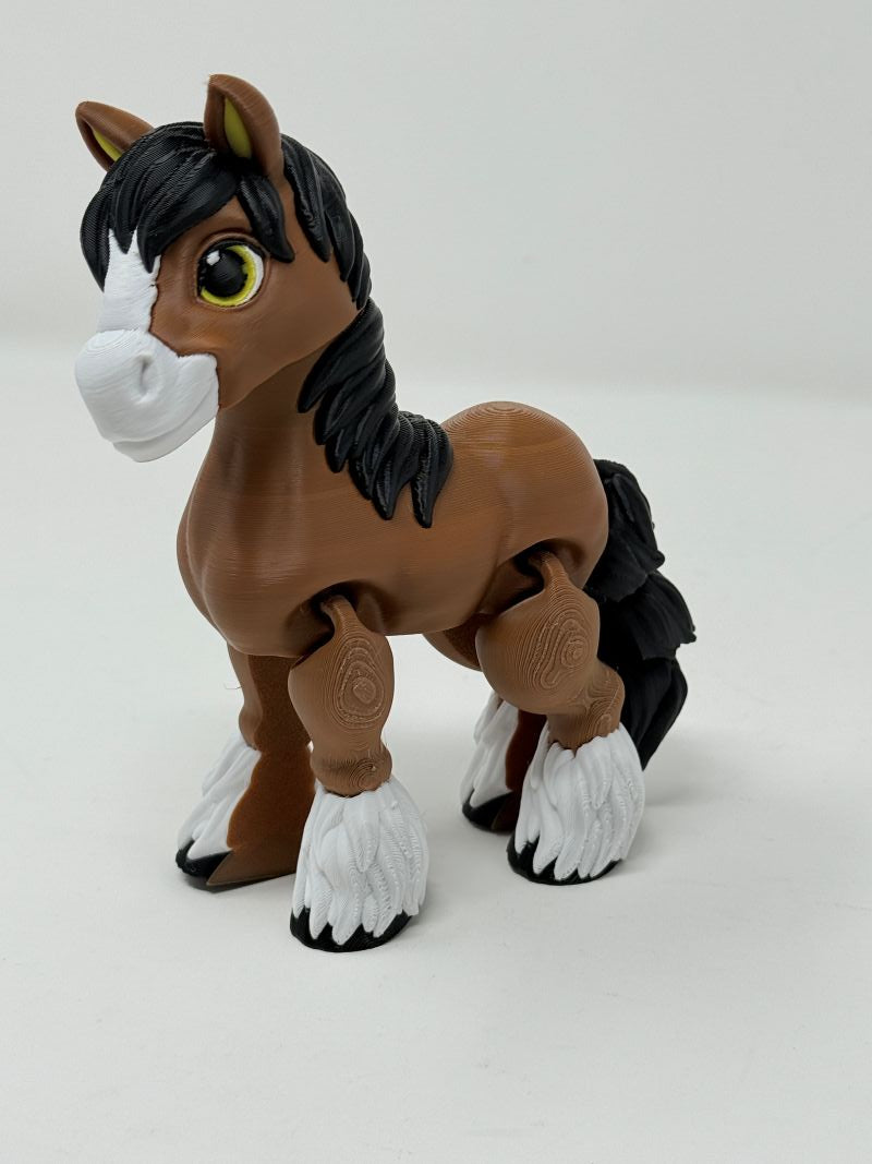 Flexi Clydesdale Horse