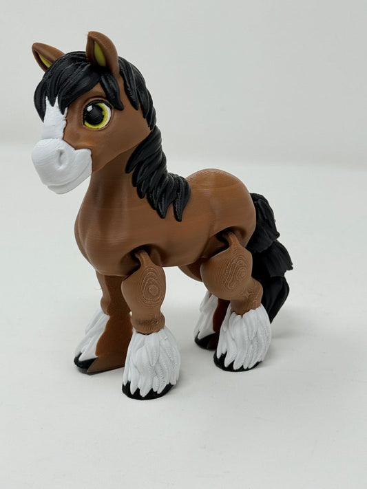 Flexi Clydesdale Horse