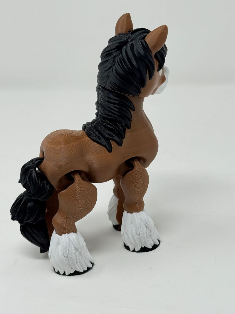 Flexi Clydesdale Horse