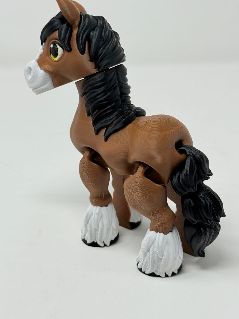 Flexi Clydesdale Horse