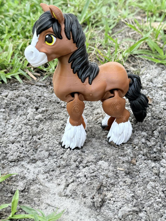 Flexi Clydesdale Horse