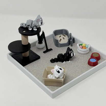 Cat Zen Garden