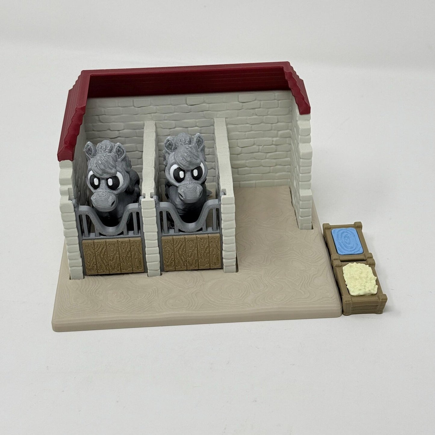 Horse Stable With Horses