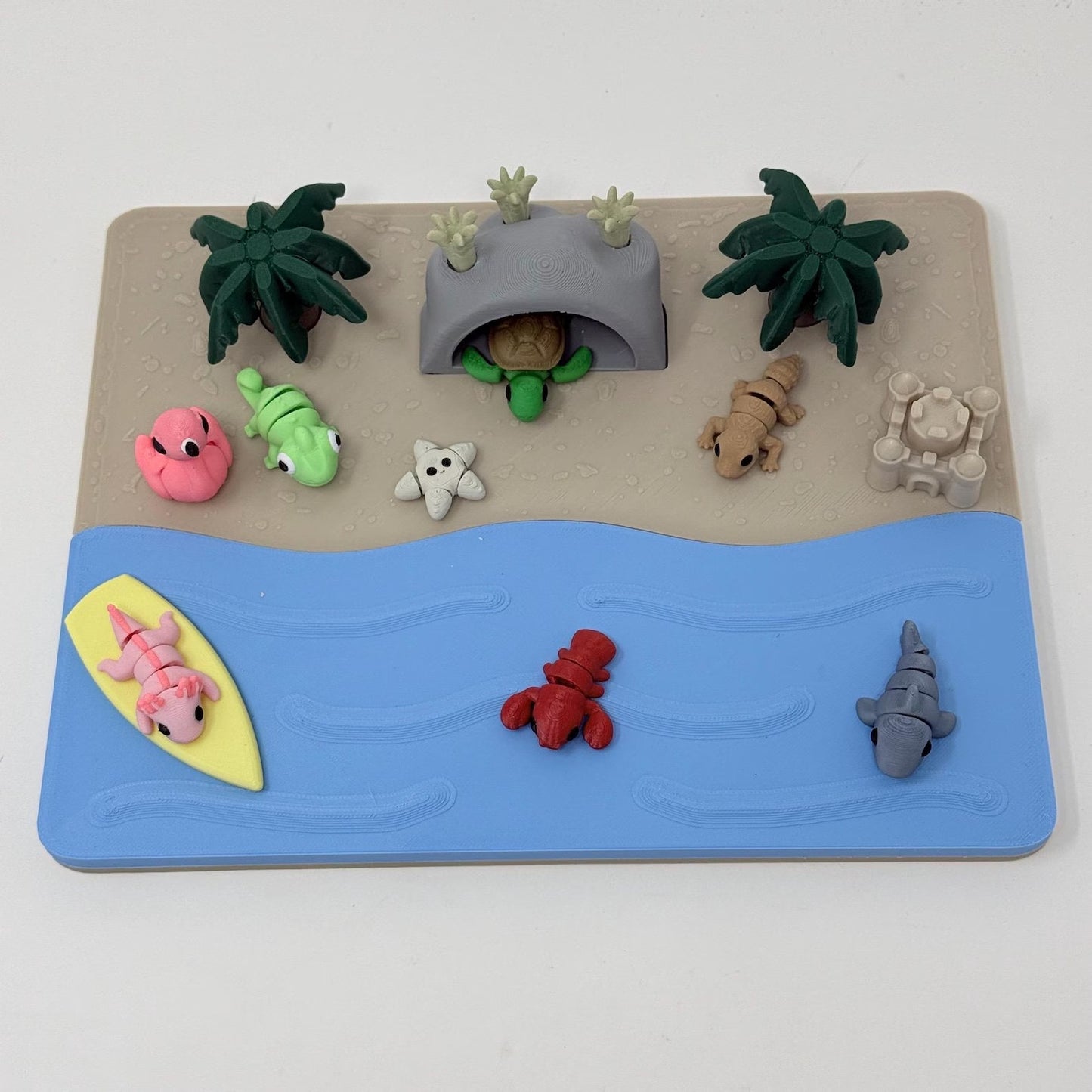 Beach Scene With Creatures