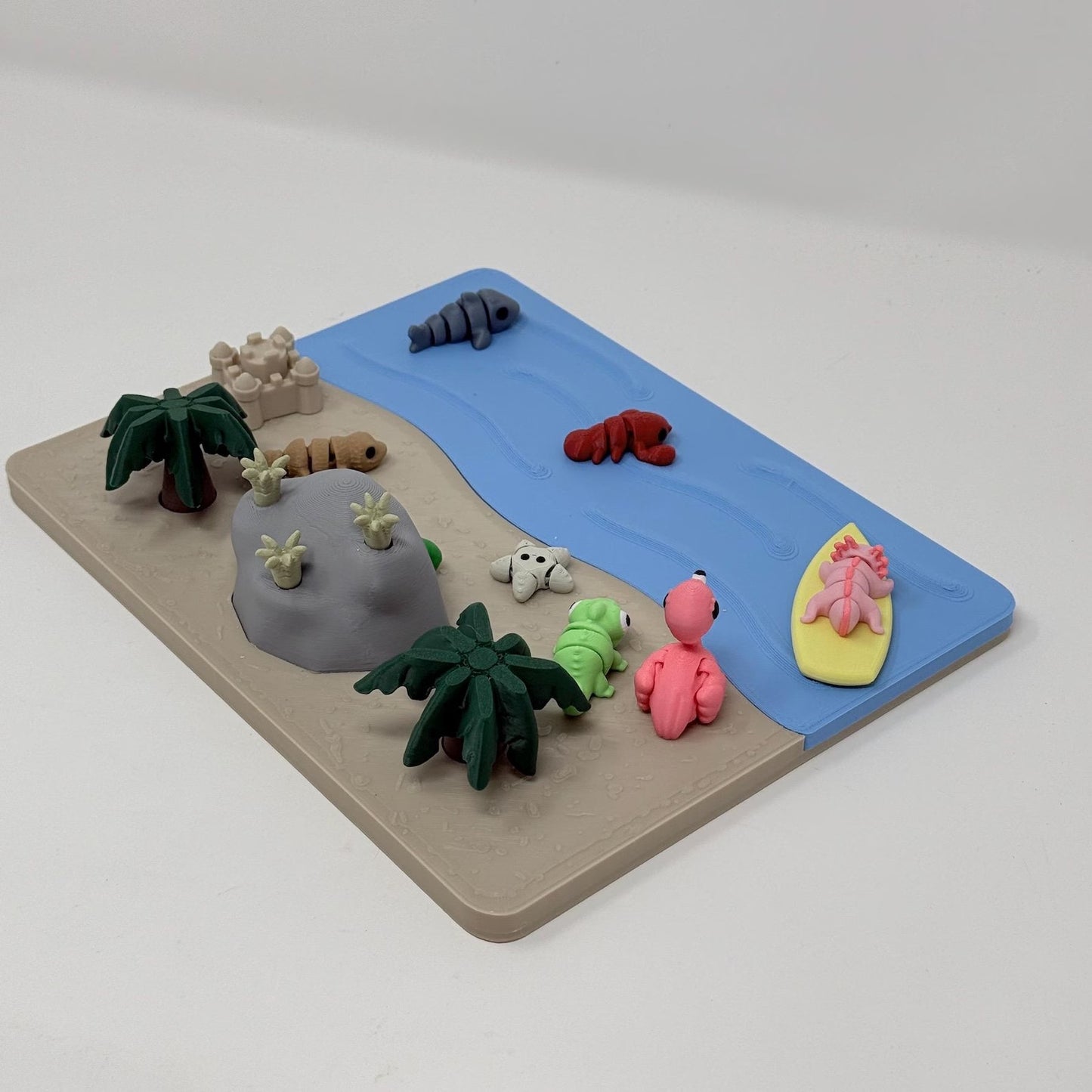 Beach Scene With Creatures