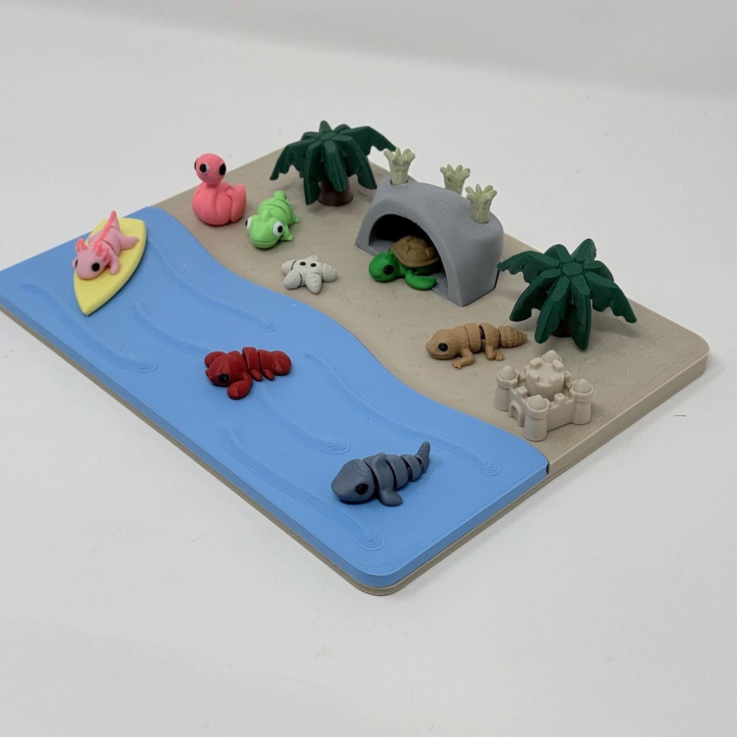 Beach Scene With Creatures
