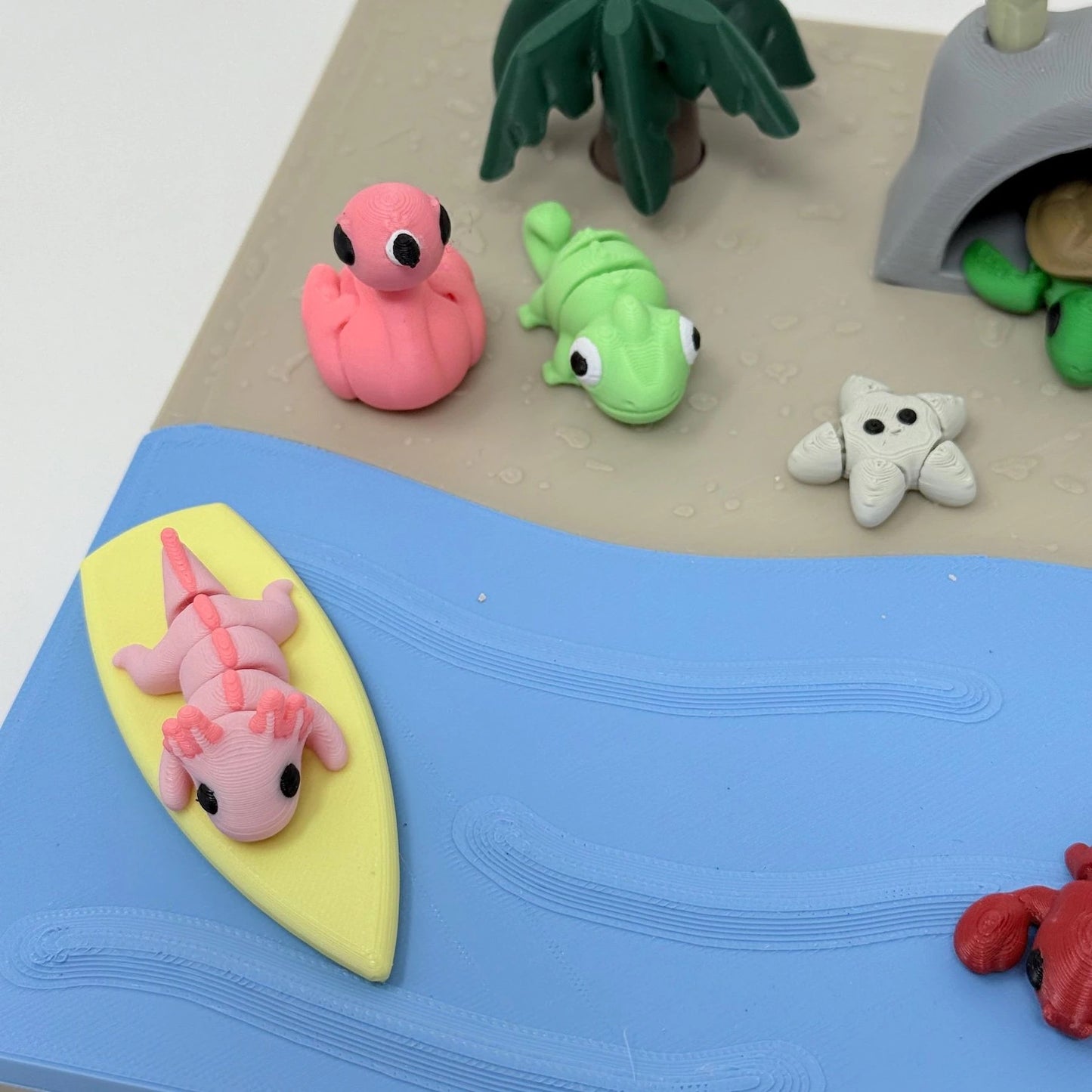 Beach Scene With Creatures