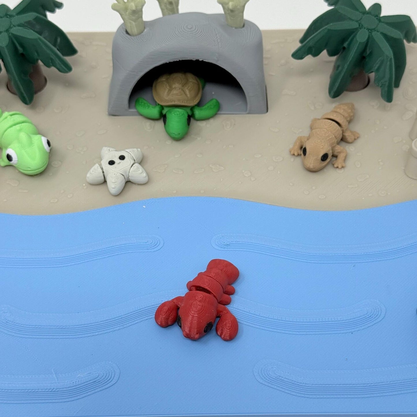 Beach Scene With Creatures