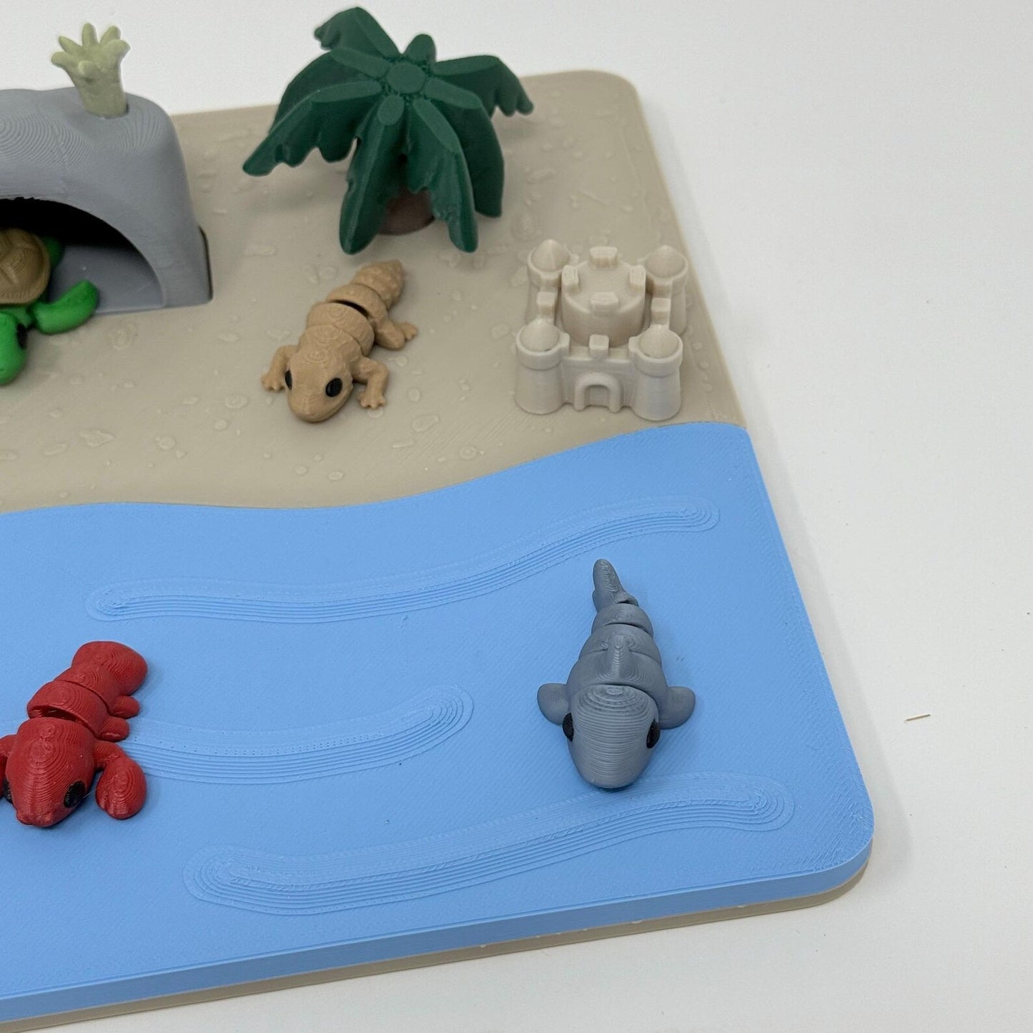 Beach Scene With Creatures
