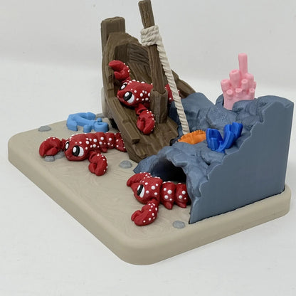 Sunken Ship Cove With Lobsters