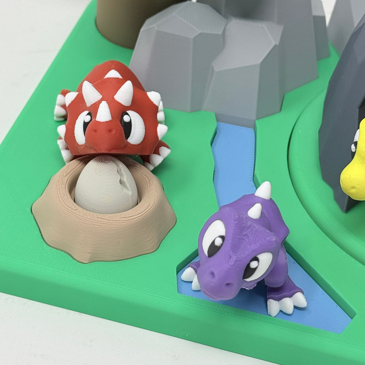 Dino Play Set With Spinning Volcano