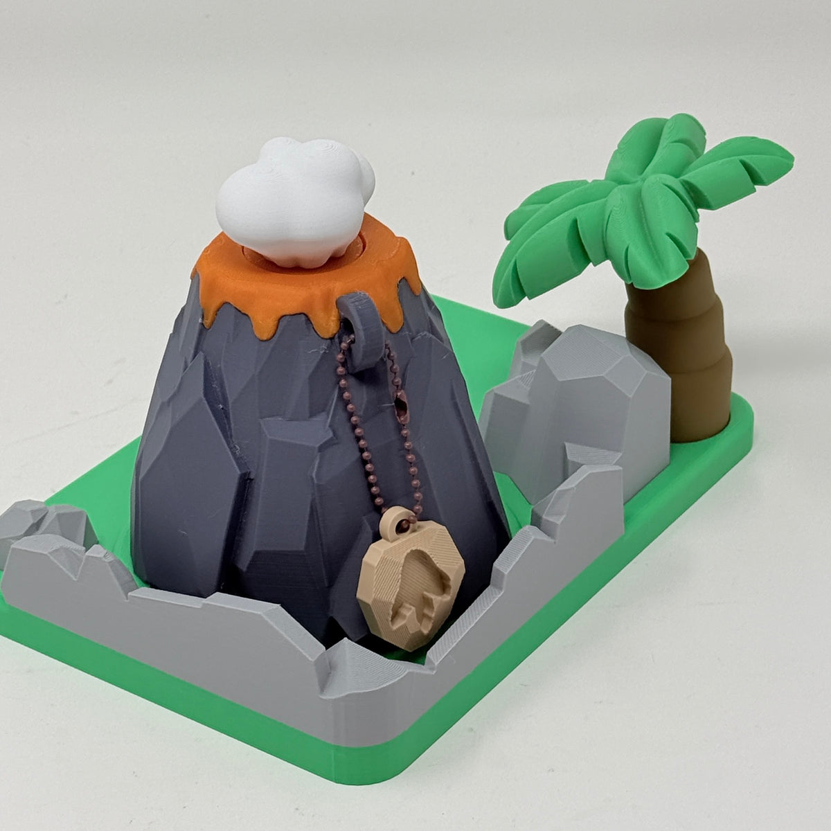 Dino Play Set With Spinning Volcano
