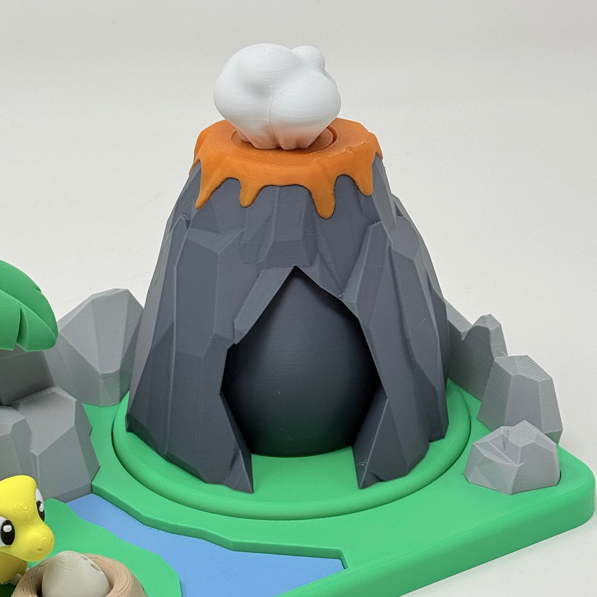 Dino Play Set With Spinning Volcano