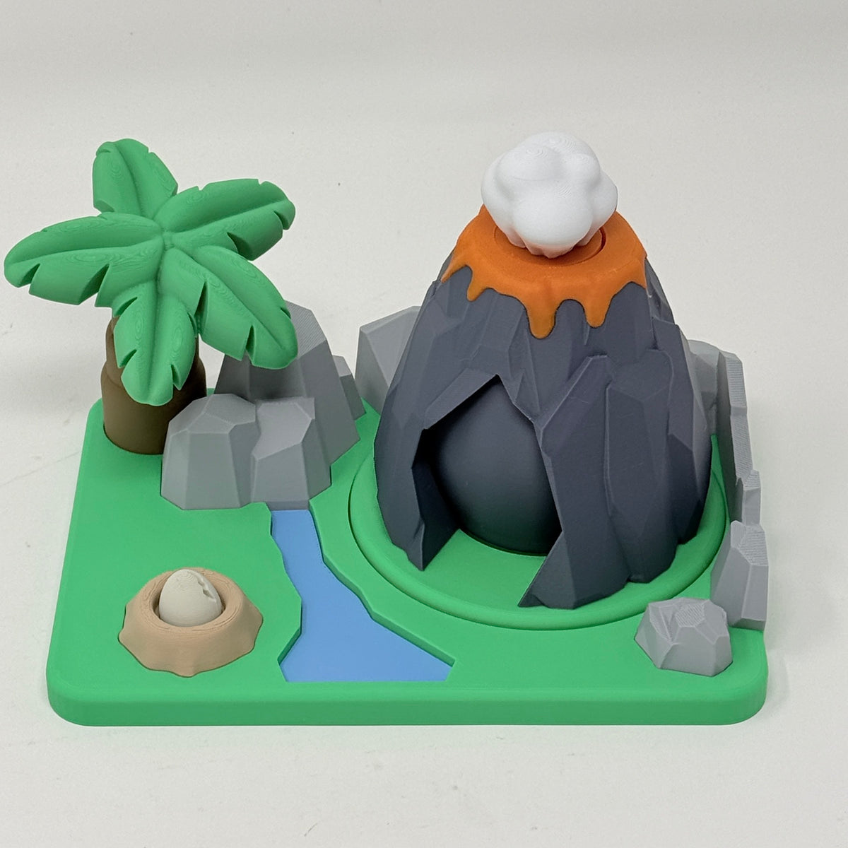 Dino Play Set With Spinning Volcano