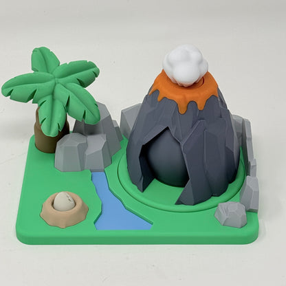 Dino Play Set With Spinning Volcano