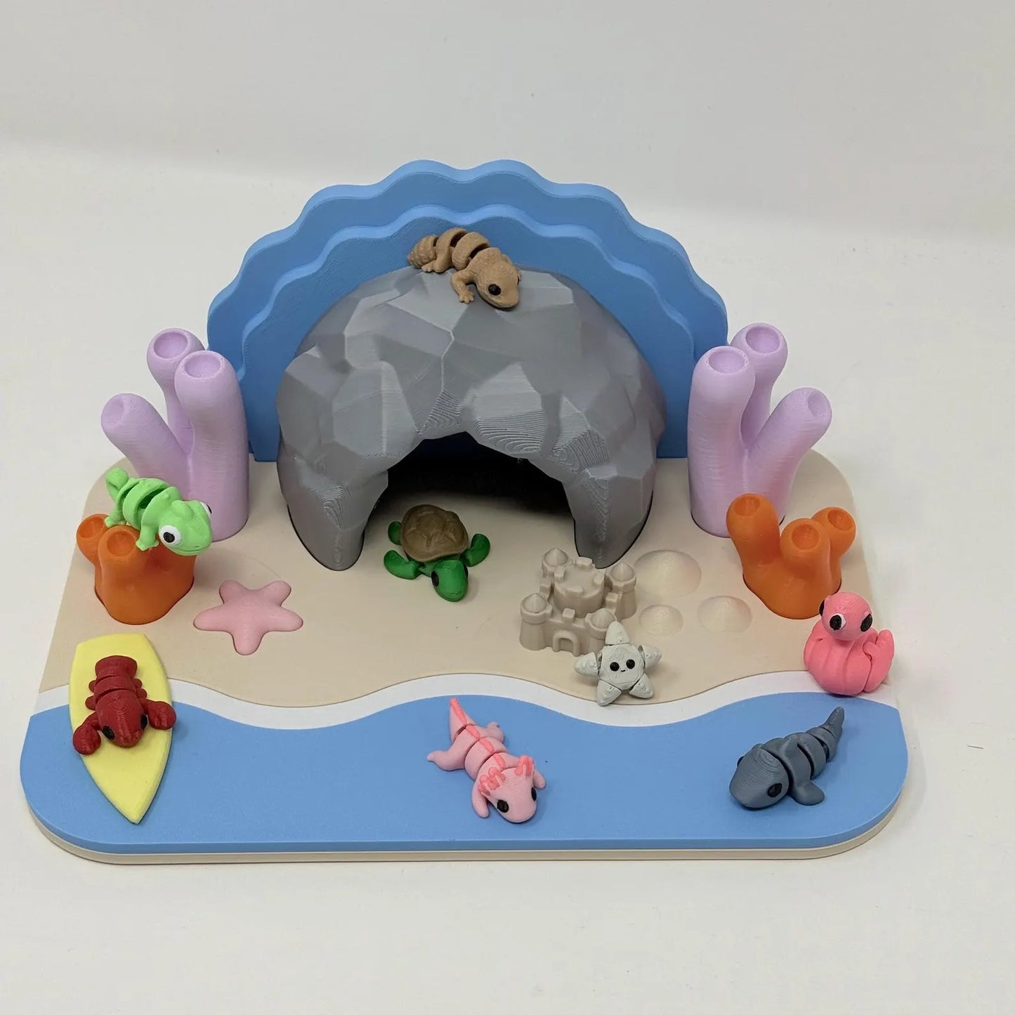Beach Scene With Sea Creatures