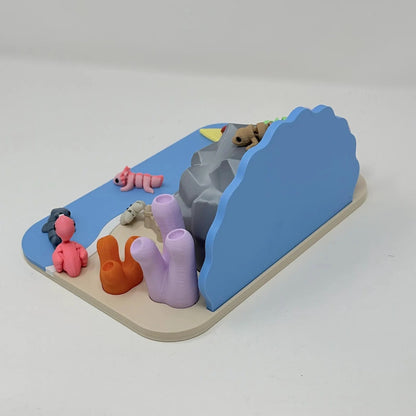 Beach Scene With Sea Creatures