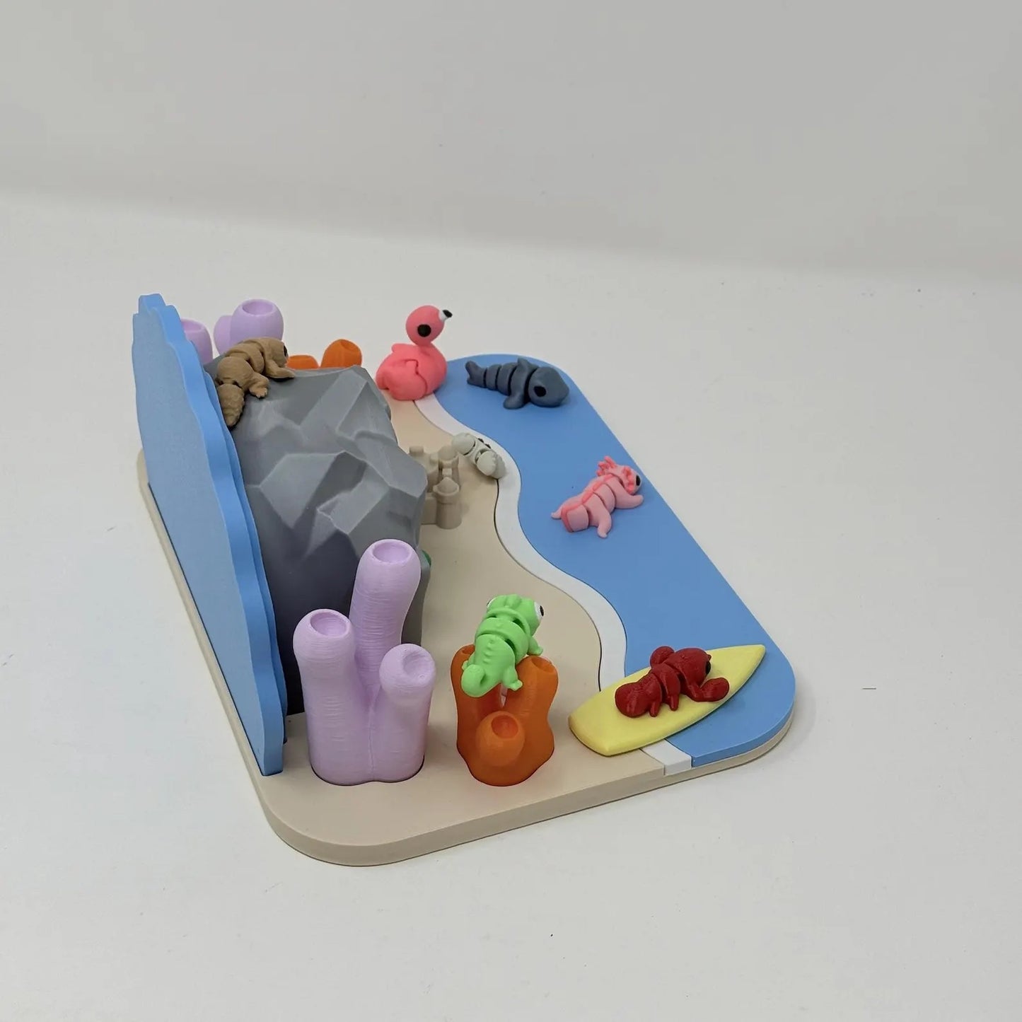 Beach Scene With Sea Creatures