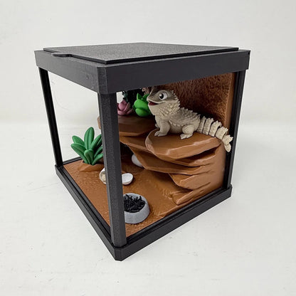 Bearded Dragon Terrarium With Lift Lid And Crackable Egg