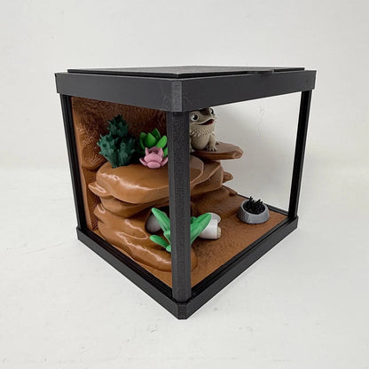 Bearded Dragon Terrarium With Lift Lid And Crackable Egg